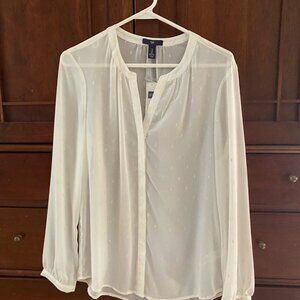 New Gap Brand Off-white colored blouse